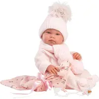 Llorens Baby Doll Tina Pink with Towel 43 cm