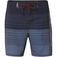 KOROSHI Shorts de bain marine / gris basalte / corail / blanc