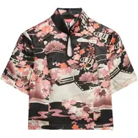 Superdry T-shirt greige / rose / rouge clair / noir