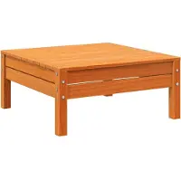 vidaXL Repose-pied de jardin cire marron bois de pin massif