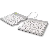 R-Go Tools RGOSBDEWLWH Clavier R-Go Split Break DE-Layout sans fil blanc