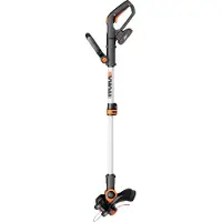 WORX Coupe-bordures sans fil - WG163E.1 20V - Incl. batterie Li-Ion, station de charge, bobine, protection de sécurité et roue pour couper les bordures, diamètre de coupe 30 cm