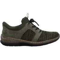 Rieker Chaussures pour femmes, chaussures basses, mocassins, couleur verte, style décontracté