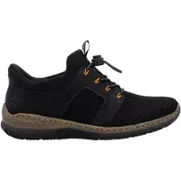 Rieker Femmes Mocassins Textile Élastique Plat - noir