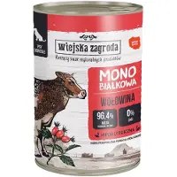 Wiejska zagroda Aliment humide pour chiens à base de bœuf (monoprotéique) 6 x 400 g