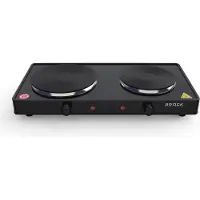Brock Electronics EP 200 BK, Plaque de cuisson amovible, Noir
