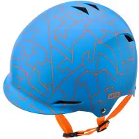 Meteor casque de protection, casque enfant, casque vélo, patins à roulettes, KS02 casque enfant vélo casque, taille M 52-56 cm bleu