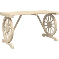 vidaXL Table de jardin 115x55x65 cm bois massif sapin