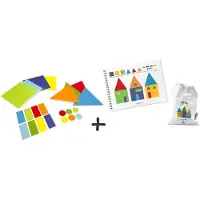 Meli Jeu de construction « Construire une maison » : des jeux de construction en mousse pour les enfants de 3 à 6 ans