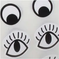 Creativ Company Sticker Eyes Black White, 2000pcs.
