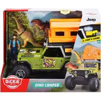 Dickie Toys Véhicule jouet Voiture dinosaure Go Real / Urban & Adventure Dino Camper 203834011