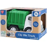 Playgo Play benne à ordures biosourcée verte voiture jouet durable