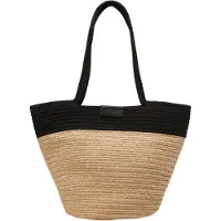 Marc O'Polo sac shopper Jonna Shopper Nature / Black marron clair