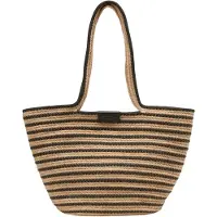 Marc O'Polo sac shopper Jonna Shopper Black / Nature marron clair noir