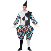 MOM Harlequin Hoodbacket Clishes Cuffs And Pants Costume Multicolore XL Enfants