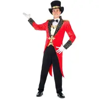MOM Ringmaster Costume Rouge XL Enfants