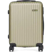 Bigbuy Home Valise de Cabin Vert 38 x 57 x 23 cm Rayures
