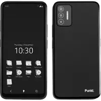 Punkt. MC02 (128 Go, Noir, 6.67", Double SIM hybride, 5G), Téléphone portable, Noir