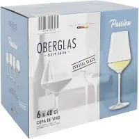 Inde Set Of 6 Oberglas Wine Glasses Passion 400ml Clair