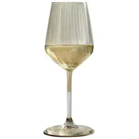 Royal Leerdam Set Of 6 Wine Glasses Carre Optics 385ml Doré