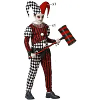 Atosa Sinister Harlequin Kids Costume Noir 10-12 Years Enfants
