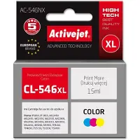 ActiveJet Cartouches d'encre AC-546NX pour imprimante Canon. Compatible avec les cartouches Canon CL-546XL ; qualité supérieure ; 15 ml ; couleurs : cyan, magenta, jaune