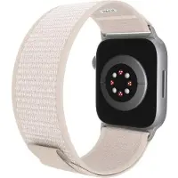 JCPAL FlexLoop pour Apple Watch 1st-9th gen, SE 1-2nd gen (38/40/41mm), S10 (42mm) - Starlight (Nylon ultra-rapide)