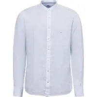 Fynch&Hatton 15046168 Linen Fine Stripe Long Sleeve Shirt Blanc,Bleu 3XL Homme
