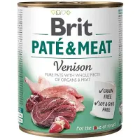 Brit Pate&amp;Meat venison - pâtée de cerf pour chiens - 6x800 g