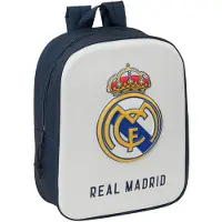 Safta 622483011 Real Madrid 3d Mini 6l 27x33x10 Cm Sac à dos Blanc Blanc One Size