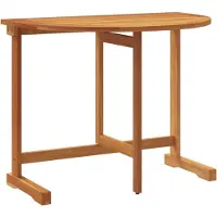 vidaXL Table de balcon pliante 90x60x72 cm bois massif acacia