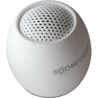 Boompods Zero Talk Enceinte Bluetooth Alexa intégré directement, fonction mains libres, anti-chocs, étanche à leau blanc