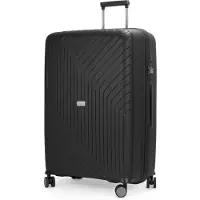 Hauptstadtkoffer - TXL - Grande valise rigide légère 120 L valise à roulettes 76cm valise de voyage 4 roulettes bagage à main 20-23 kg, TSA,Noir