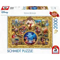 Schmidt Spiele Spiele 57371 Disney, Mickey & Minnie, Dream Collage II, Thomas Kinkade Puzzle 1.000 Teile - DISNEY 57371