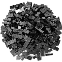LEGO Briques hautes Noir NOUVEAU ! Quantité 500x - Chaque mélange est composé individuellement