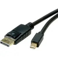 Roline 11.04.5815 Câble Displayport 2 M Mini Displayport Noir
