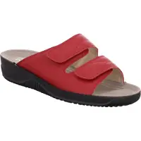Rohde Chaussures d'intérieur pour femmes Soltau, sandales, couleur rouge, pour le quotidien