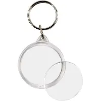Creativ Company Filles, Porte-clés, Porte-clés avec fente, 25 pièces, Transparent