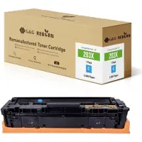 G&G Toner de rechange HP 203X Compatible Cyan 2500 pages Reborn remanufactured 212