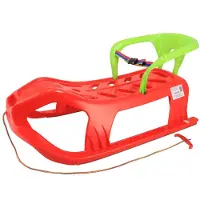 Baby Mix Luge plastique avec dossier SNOW STAR rouge
