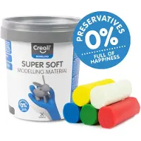 Creall Argile Supersoft Creall 5 couleurs, 450gr.