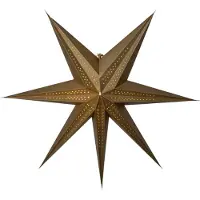 Star Trading Étoile en papier Point or 7 branches perforées Ø 60cm