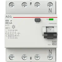 AEG BUSCH JAEGER Disjoncteur différentiel FN440/A300 4P type A 40A 300mA (2CSF704156R3400)