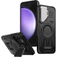 Techsuit - CamVault MagSafe - Samsung Galaxy S23 FE - Black (Samsung Galaxy S23 FE), Coque pour téléphone portable, Noir