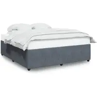 vidaXL Cadre de lit sans matelas gris foncé 200x200 cm velours