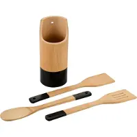 Kesper Kochbesteck-Set, Ustensiles de cuisine, Marron, Noir