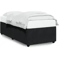 vidaXL Sommier noir 80x200 cm velours