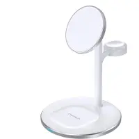 Choetech T585-F Station de charge par induction 3W1 Iphone 12/13, Airpods Pro, Apple Watch Blanc