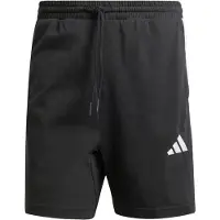 Adidas Pantalon de sport 'Essentials 3-Stripes Single Jersey Shorts' noir / blanc