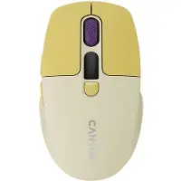 Canyon Computer mouse mouse MW-26 LCD Silent Dual Mode Wireless Yellow (Sans fil), Souris, Jaune